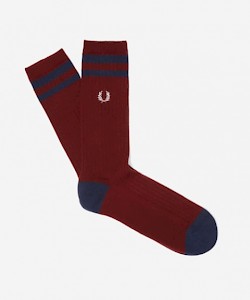 Meias Desportivas Borda com Ponto Descontínuo Dupla - C5124