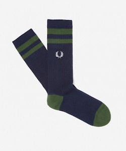 Meias Desportivas Borda com Ponto Descontínuo Dupla C5124